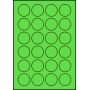 Etykiety A4 kolorowe Kółka Fi 40 mm – zielone